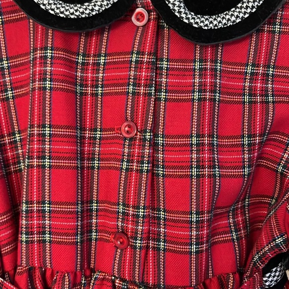 Vintage Girls Christmas dress - Picture 6 of 7